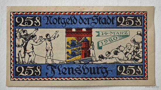 1920 год 25 пфеннигов  Германия