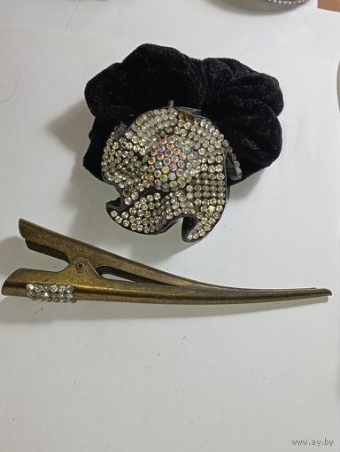 Брошь - заколка  . Распродажа винтажный бижутерии с рубля !