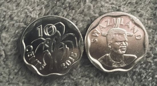 Свазиленд 10 центов 2015 UNC