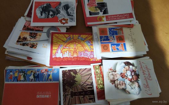 Открытки 60-70гг 152шт