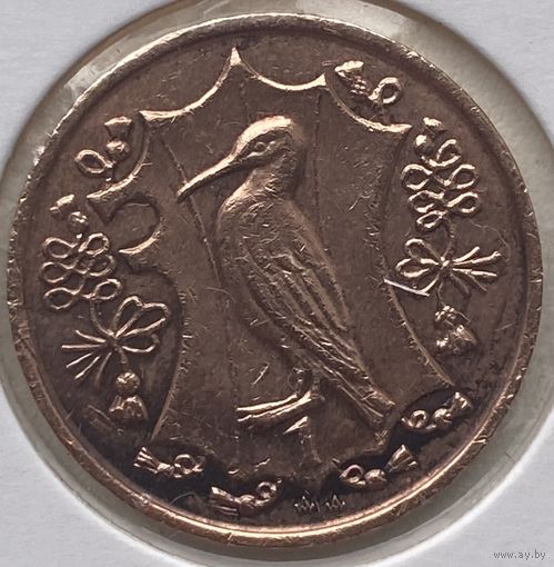 Остров Мэн 1 пенни 1986 г. В холдере