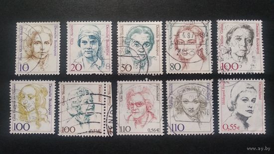 ГЕРМАНИЯ\240с\Знаменитые женщины.стандарт. набор 10шт