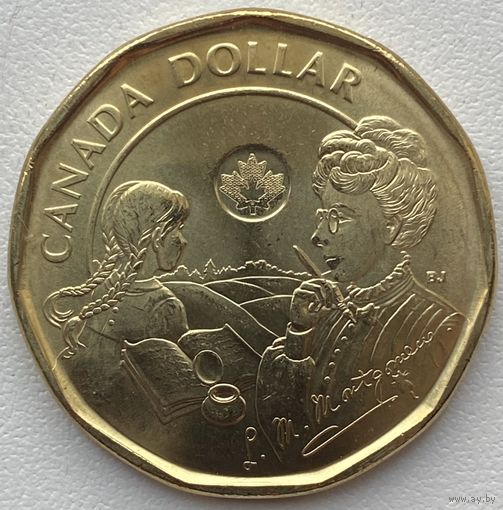 Канада 1 доллар 2024 г. 150 лет со дня рождения Люси Мод Монтгомери. Простая