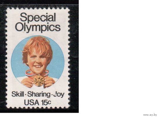 США-1979, (Мих.1392) , ** , Спорт, ОИ (одиночка)