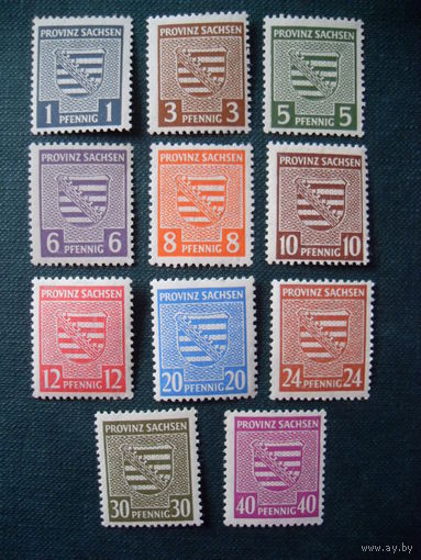 DR 1945 Саксония (Sachsen). Оккупация (полная серия) MNH