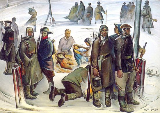 Беларусь 2015 живопись Щемелёв "Моё рождение"
