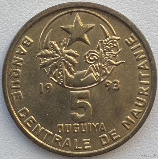 Мавритания 5 угий 1993 г.