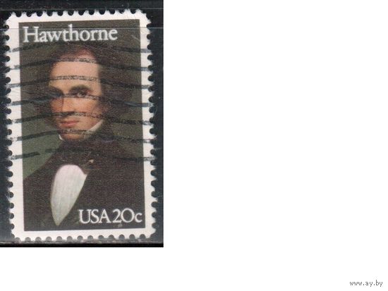 США-1983, (Мих.1642) , гаш., Личности, Писатель, (одиночка),