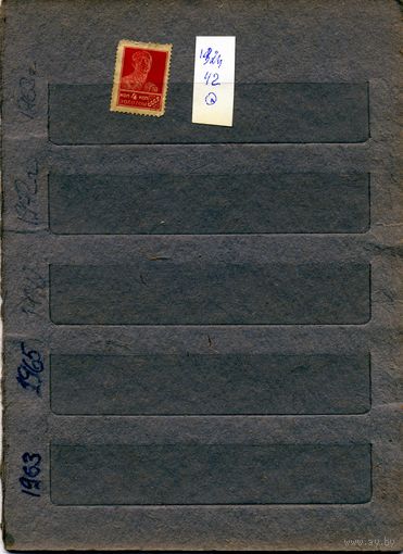 СССР, 1924,   СТАНДАРТНЫЙ ВЫПУСК,  Заг 42,   1м,  гашен