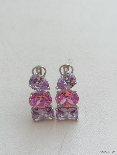 Шикарные серьги серебро 925 пробы торги с Рубля