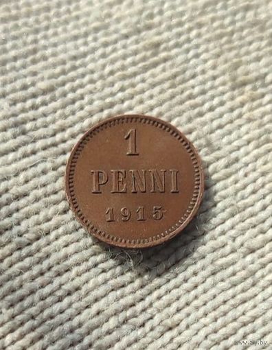 1 пенни 1915 года Финляндия