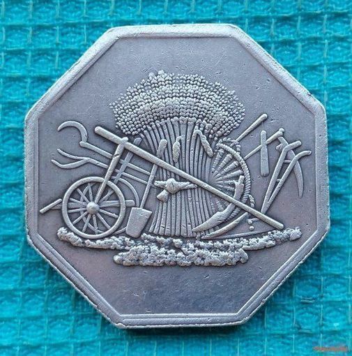 Франция 1 франк 1818 года. Мельхиор! Париж, Прованс. Городской нотгельд. Распродажа!