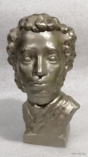 А. С. Пушкин. Крупный бюст. Силумин. СССР.
