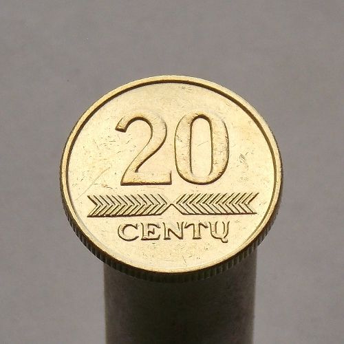 Литва 20 центов 1997