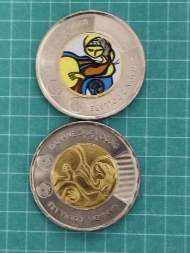 Канада 2 доллара 2025 г. Творчество Дафны Оджиг