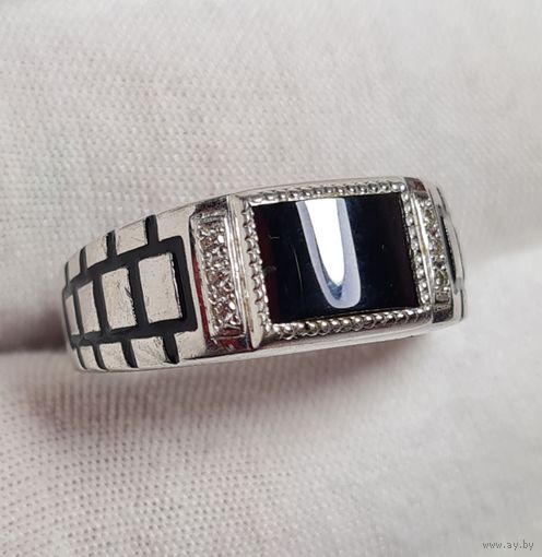 С РУБЛЯ! много лотов, Кольцо перстень-печатка, серебро 925