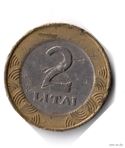 Литва. 2 лита. 1999 г.