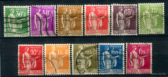 Франция - 1932/33г. - стандартный выпуск - 11 марок - полная серия, гашёные [Mi 273-283]. #2-Fr-29-A-1