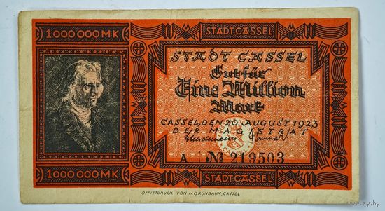 1923 год 1 000 000 марок Германия