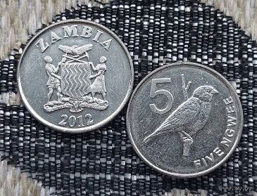 Замбия 5 нгве 2012 года, UNC. Герб Замбии. Новогодняя распродажа!