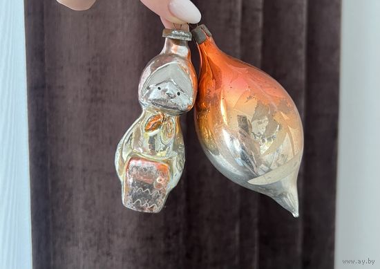 Елочная игрушка Бабушка Старушка СССР цена за все К.7