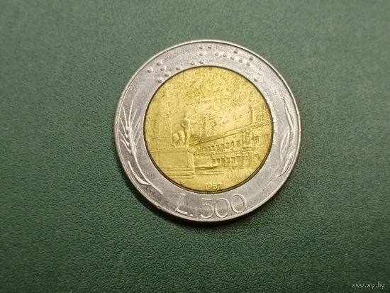 500 лир Италия.