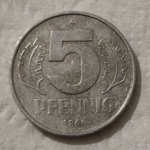 Германия - ГДР 5 пфеннигов, 1968 (14-12-32)