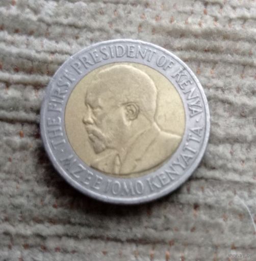 Werty71 Кения 5 шиллингов 2005 Биметалл