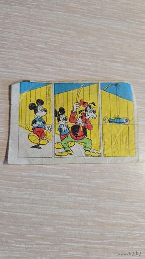 Вкладыша от жвачки Donald Duck