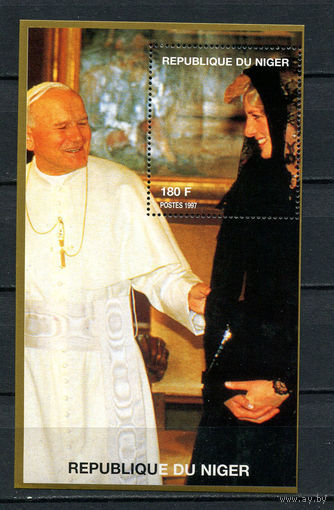 Нигер - 1998 - Принцесса Диана - [Mi. 1438ms] - 1 блок. MNH.  (Лот 98DA)