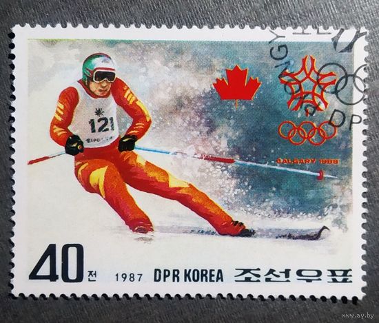 Марка КНДР 1987 год Олимпийские игры