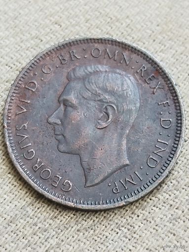 Распродажа - 1/2 пенни 1943г.,Георг 6,Великобритания