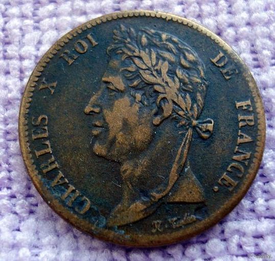 Французские колонии. 5 сантимов 1825 г.(Сан-Доминика. Мартиника. Гваделупа. И др.)