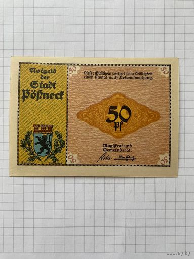 50 пфеннигов (нотгельды) г. Германия.-2912