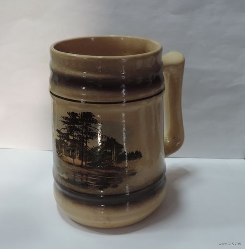 Кружка пивная на 0.5 литра. Керамика. Имеется 6 шт.