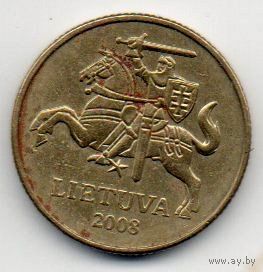 ЛИТОВСКАЯ РЕСПУБЛИКА. 20 ЦЕНТОВ 2008. ПАГОНЯ