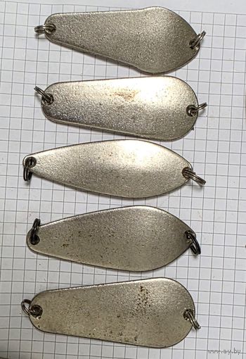 Набор блесен ПОЛТАВА СССР ОДНИМ ЛОТОМ 5 ШТУК