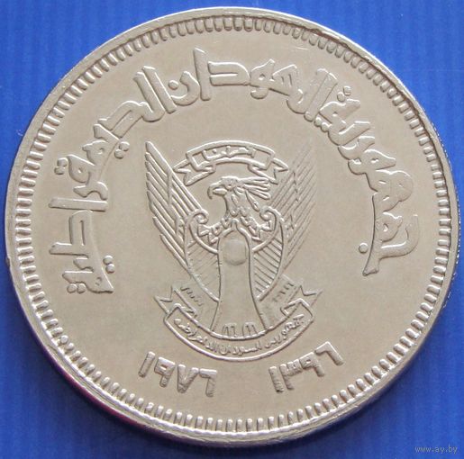 Судан. 50 киршей 1976 год  КМ#69  "Создание арабского кооператива"