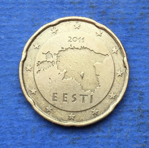Эстония 20 евроцентов 2011