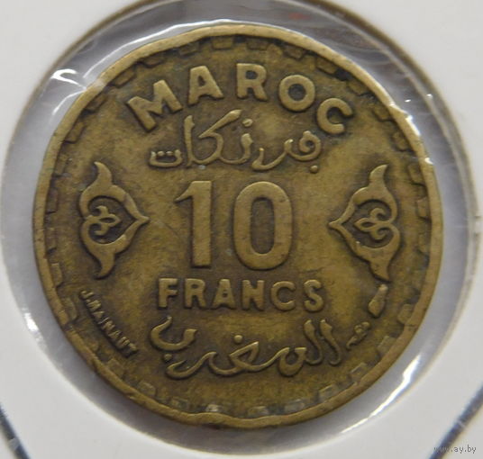 Марокко 10 франков 1952 г