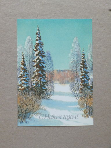 Куприянов с новым годом  1986   10х15 см