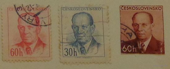 Президент Запотоцкий.  Чехословакия.  Дата выпуска:1953-56 гг