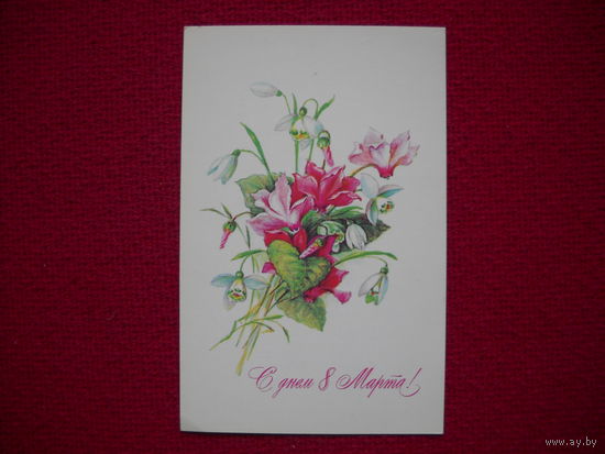 С Днем 8 Марта! Бодрихина. 1987 г. Чистая.