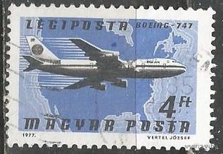 Венгрия. Авиа. Боинг 747. 1977г. Mi#3226.