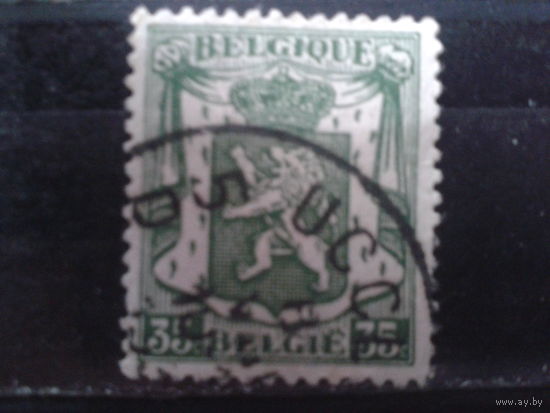 Бельгия 1936 Стандарт, герб  35 сантимов