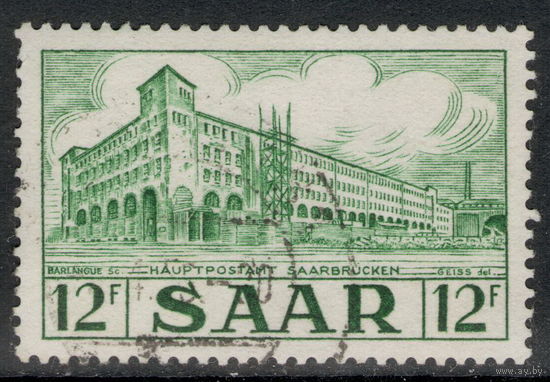 Саар 1953 Архитектура. Здания | Почтовые офисы. Mi:DE-SL 326