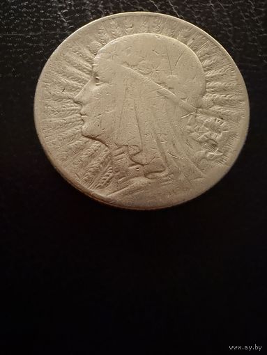 5 злотых 1933 г.  Польша. (1)  Ядвига.  Серебро. ЛЮКС
