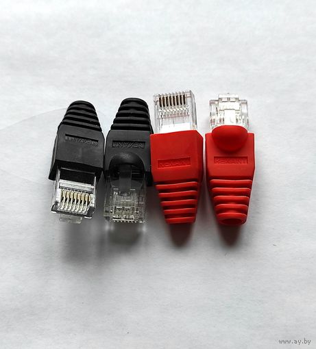 Коннектор 8Р8С с колпачком, 4 штуки с 1 рубля