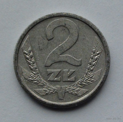 Польша 2 злотых. 1989