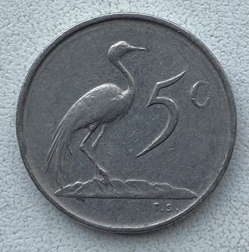 ЮАР 5 центов 1975 г.